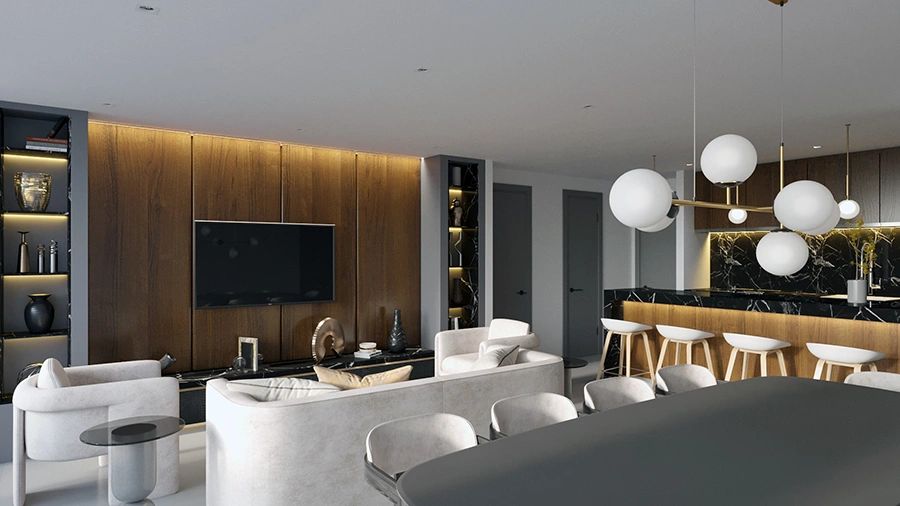 Luxury apartment interior
