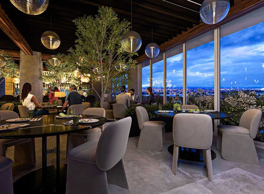 Rooftop restaurant